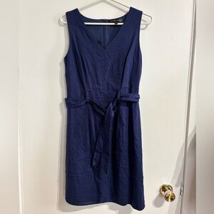✨Navy Blue Linen Dress 👗